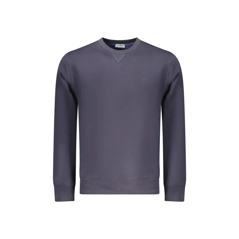 Felpa Maniche Lunghe Uomo Blu Ricamo