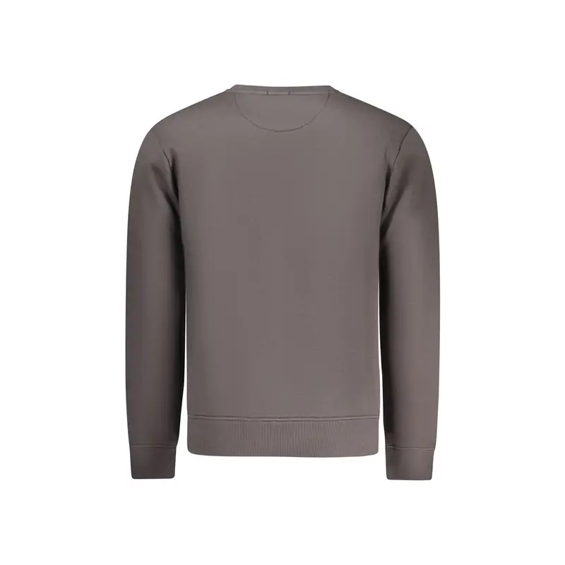 Felpa Maniche Lunghe Uomo Grigia Ricamo Grigio miniatura 2