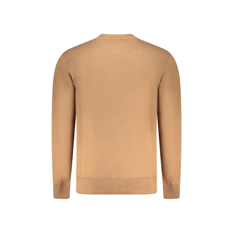 Felpa Maniche Lunghe Uomo Marrone Ricamo miniatura 2