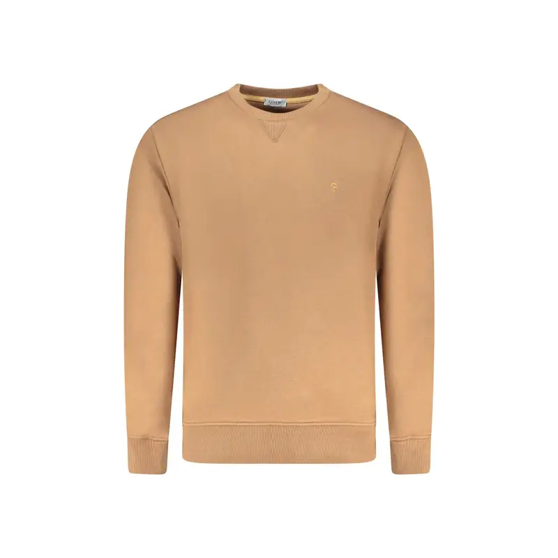 Felpa Maniche Lunghe Uomo Marrone Ricamo