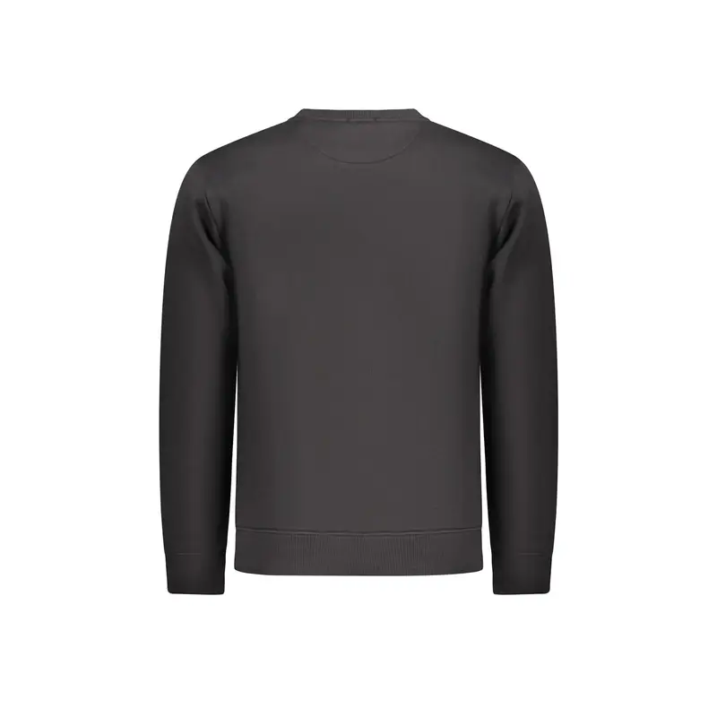 Felpa Maniche Lunghe Uomo Nera Ricamo Nero miniatura 2