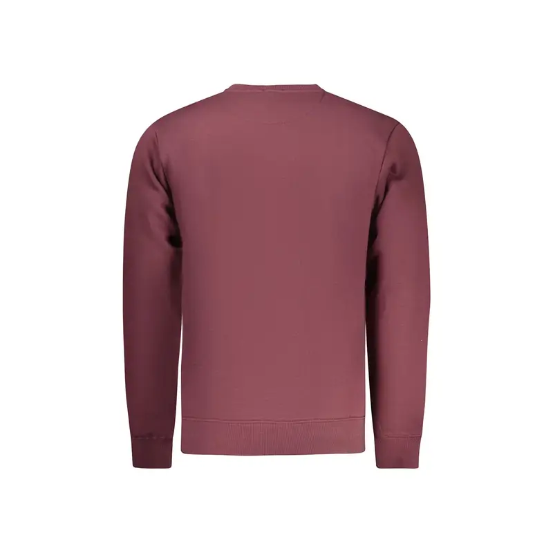 Felpa Maniche Lunghe Uomo Rossa Ricamo Rosso miniatura 2