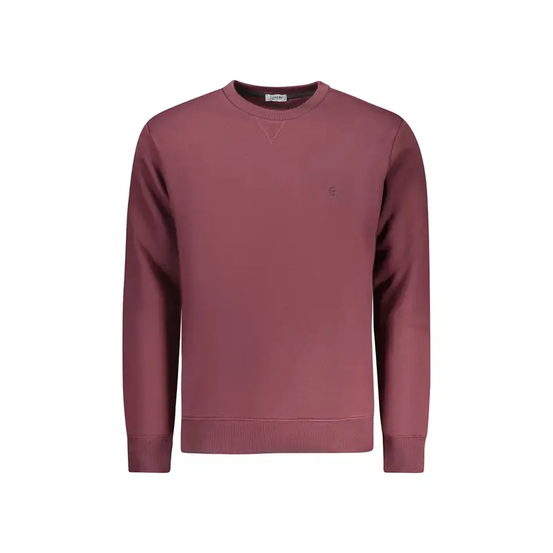 Felpa Maniche Lunghe Uomo Rossa Ricamo Rosso