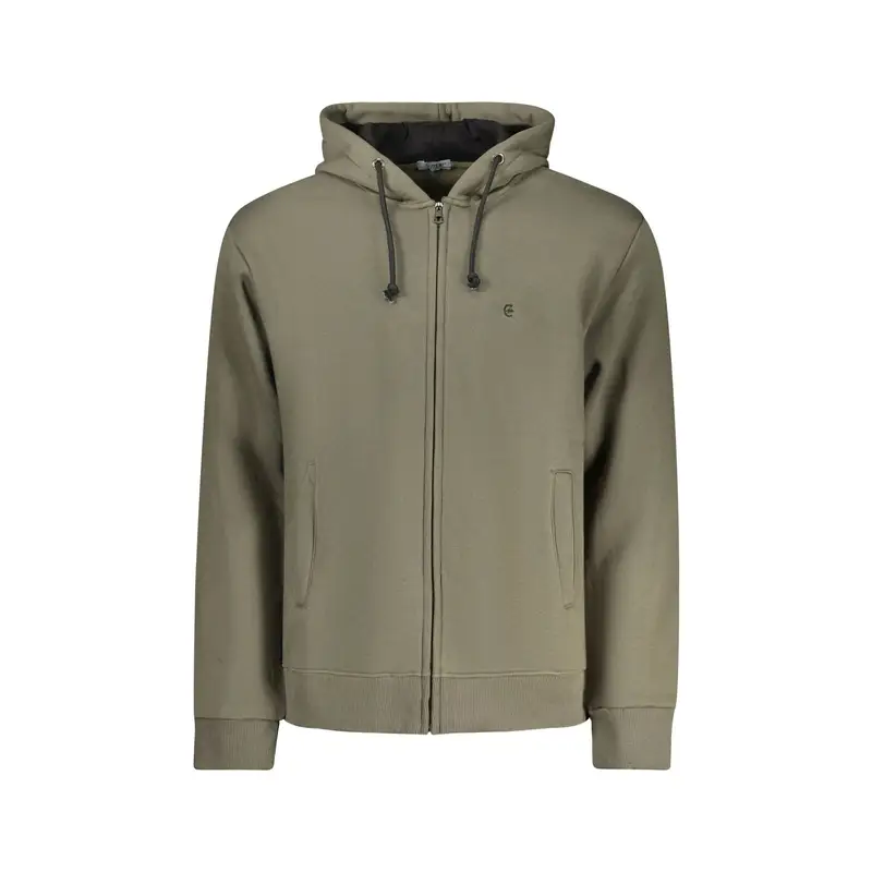 Felpa Maniche Lunghe Uomo Verde Ricamo