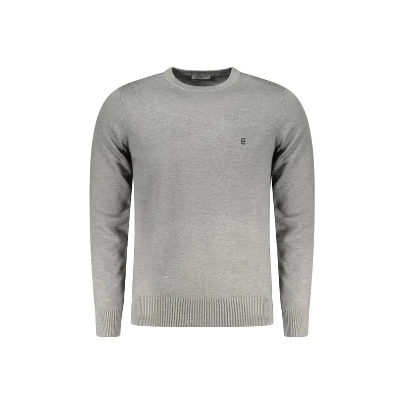 Maglia Uomo Grigia Ricamo Grigio