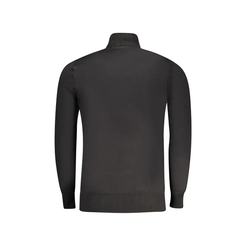 Maglia Uomo Nera Ricamo Logo Nero miniatura 2