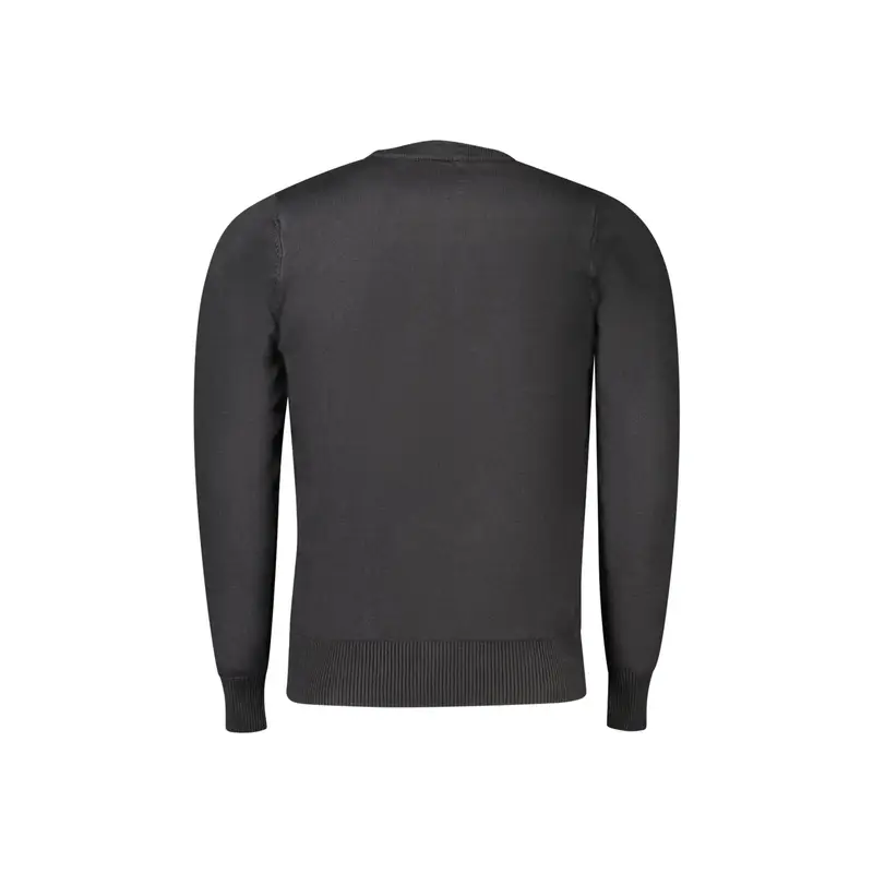 Maglia Uomo Nera Ricamo Nero miniatura 2