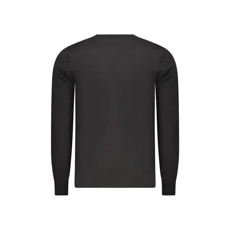 Maglia Uomo Nera Ricamo Nero miniatura 2