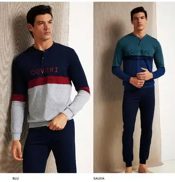 Pigiama uomo in jersey di cotone Enrico Coveri EP1158