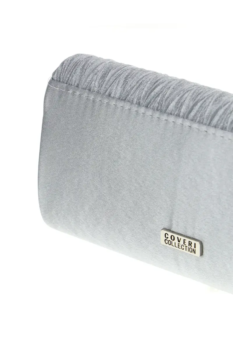 Pochette da sera argento a mano con tracolla rimovibile COVERI COLLECTION SERA 099 [ARGENTO] miniatura 3