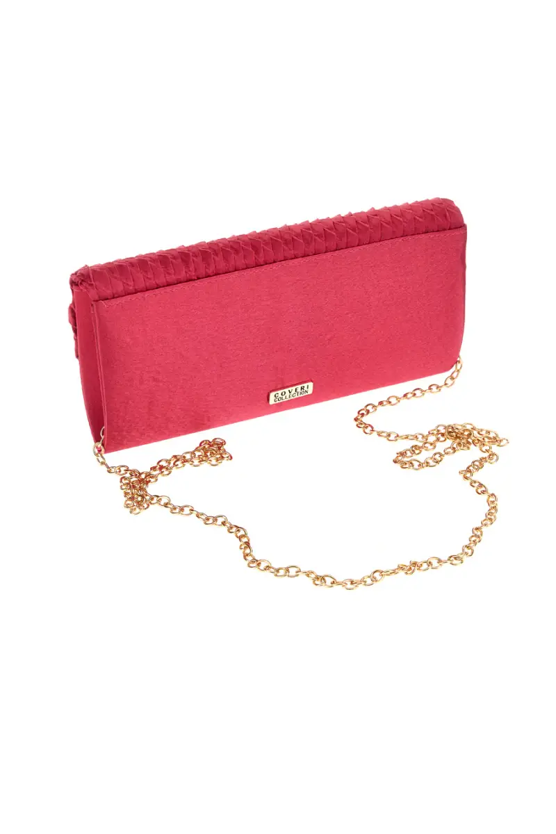 Pochette fuxia con catena Coveri collection SUI SERA 099 6 [FUCSIA] miniatura 4