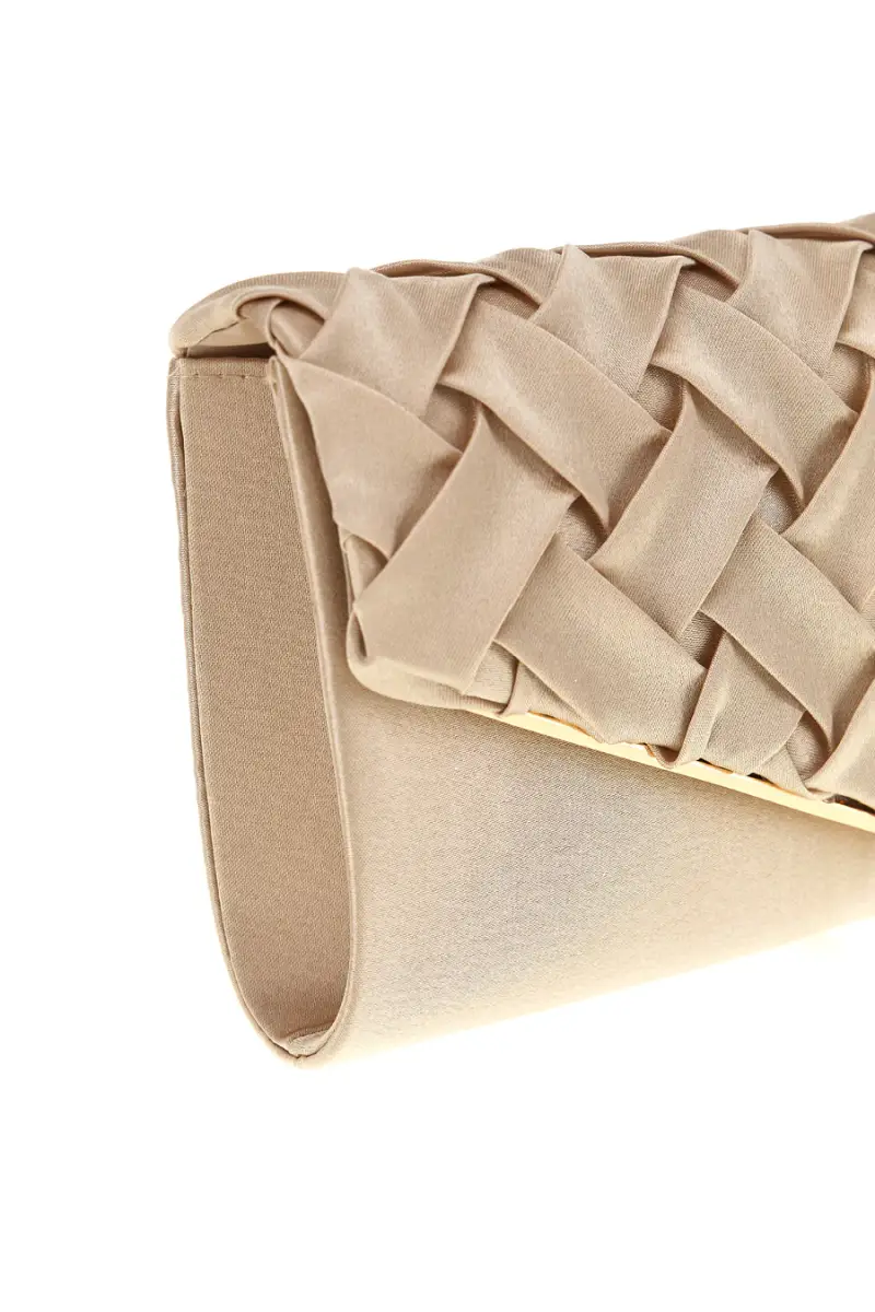 Pochette oro intrecciata con catena Coveri collection 0149 D [ORO] miniatura 2