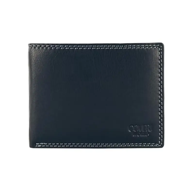 COVERI Portafoglio Uomo in Vera Pelle, Con Porta Tessere e Scatola Regalo