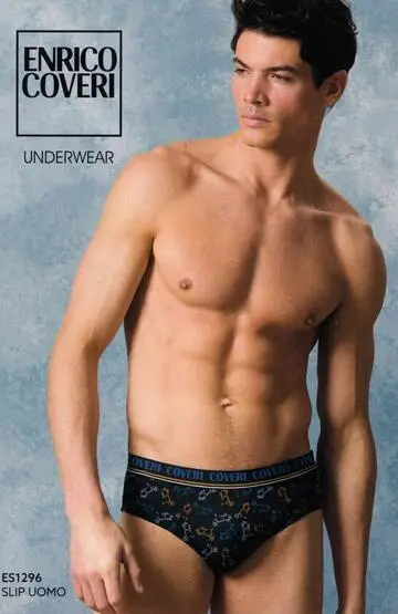 Slip uomo in cotone elasticizzato Enrico Coveri ES1296