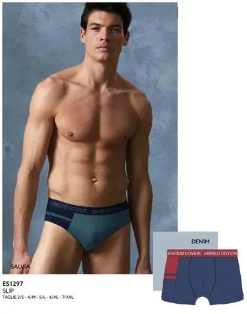 Slip uomo in cotone elasticizzato Enrico Coveri ES1297