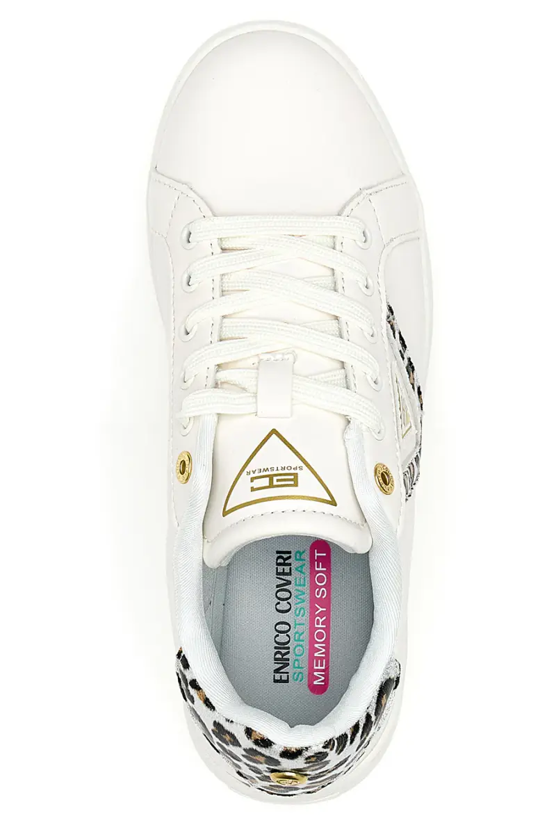 Sneakers Bianche Coveri Star Laminated [LEOPARD] miniatura 5