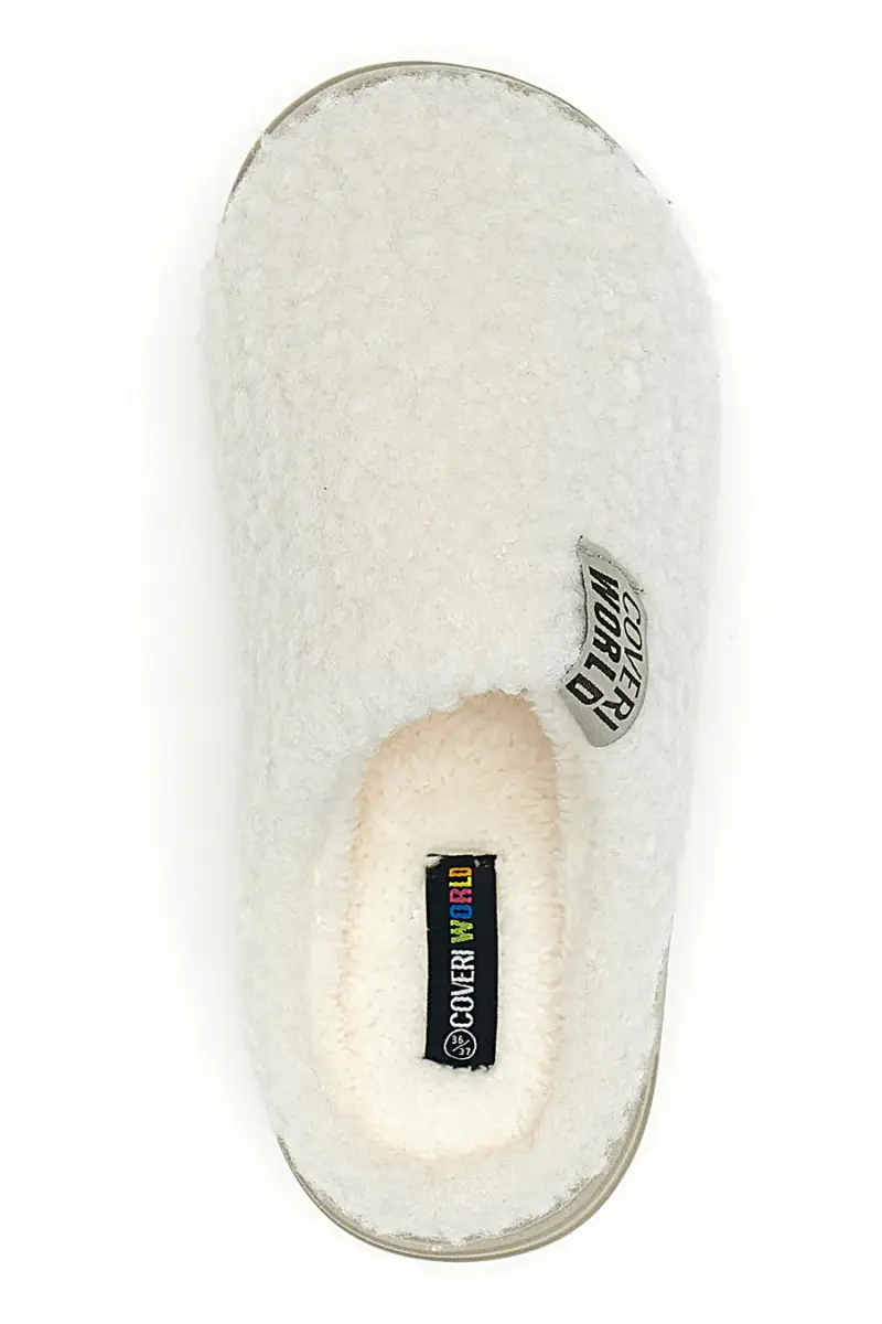 Ciabatte beige in tessuto teddy Coveri World 25847 [ECRU'] miniatura 3