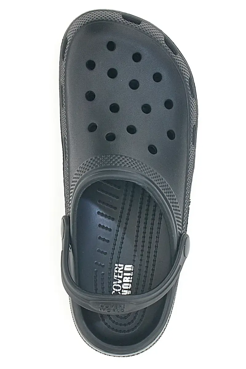 Zoccoli neri traforati con cinturino posteriore COVERI WORLD UCW10 [NERO] miniatura 3