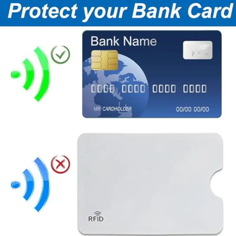 COYUN 24 pezzi Porta-carte Colorato, Blocco Di Protezione RFID, Blocco RFID Maniche per Carte di Credito Set Protezione per Carte di Identità Donne Uomini, Protezione Antifurto Per Carte Di Credito miniatura 2