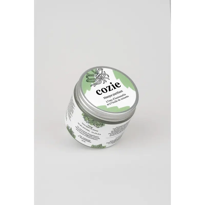 Maschera purificante per il viso con acqua di amamelide e olio di nocciola Cozie 100ml