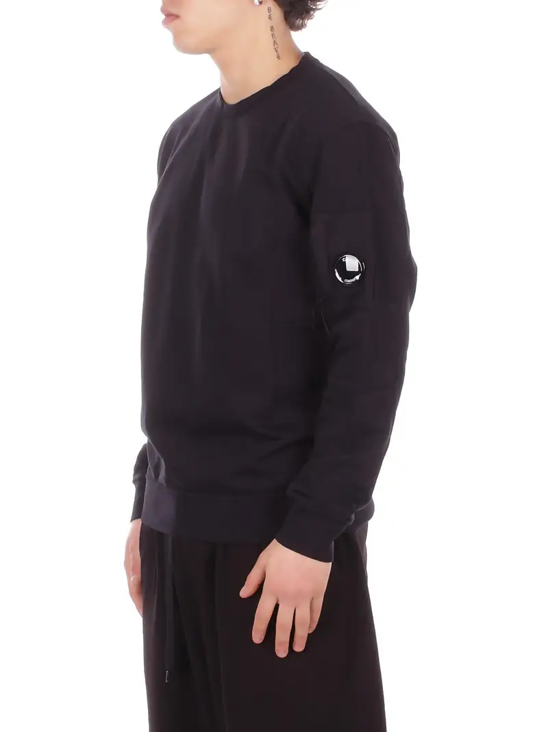 Felpa Uomo CP COMPANY Black Light fleece crewneck sweatshi miniatura 2