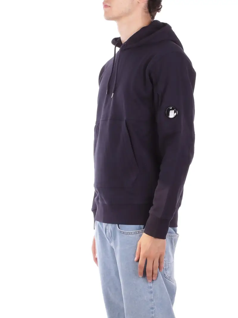 Felpa Uomo CP COMPANY Total eclipse Sweatshirt sweat hooded in dia miniatura 2