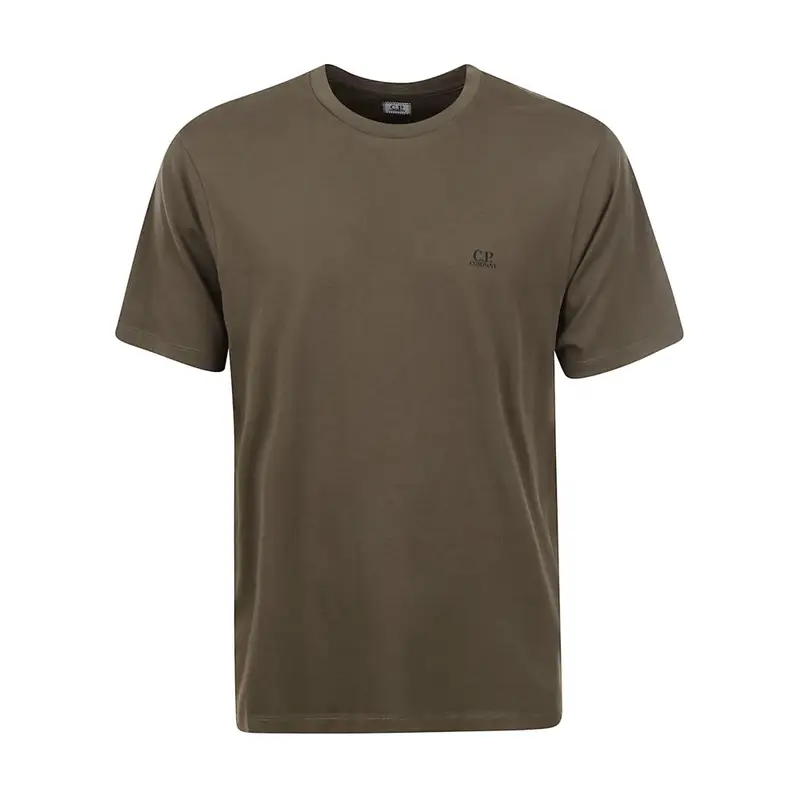 t-shirt uomo in cotone verde e stampa cappuccio sul retro