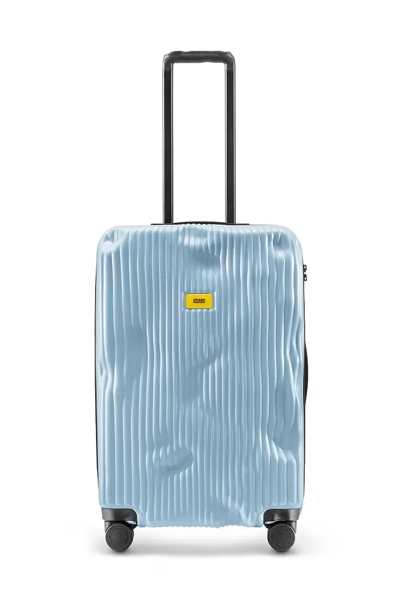 valigia STRIPE Medium cm colore giallo CB152 Blu