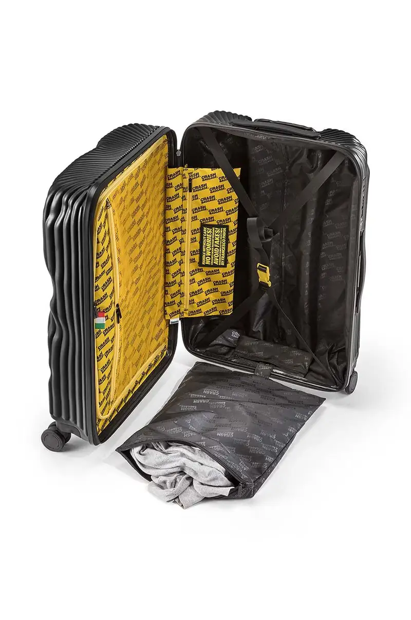 Crash Baggage Valigia STRIPE Nero con Manico in Alluminio miniatura 5