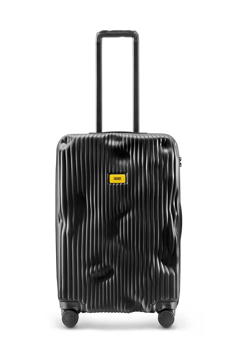 Crash Baggage Valigia STRIPE Nero con Manico in Alluminio
