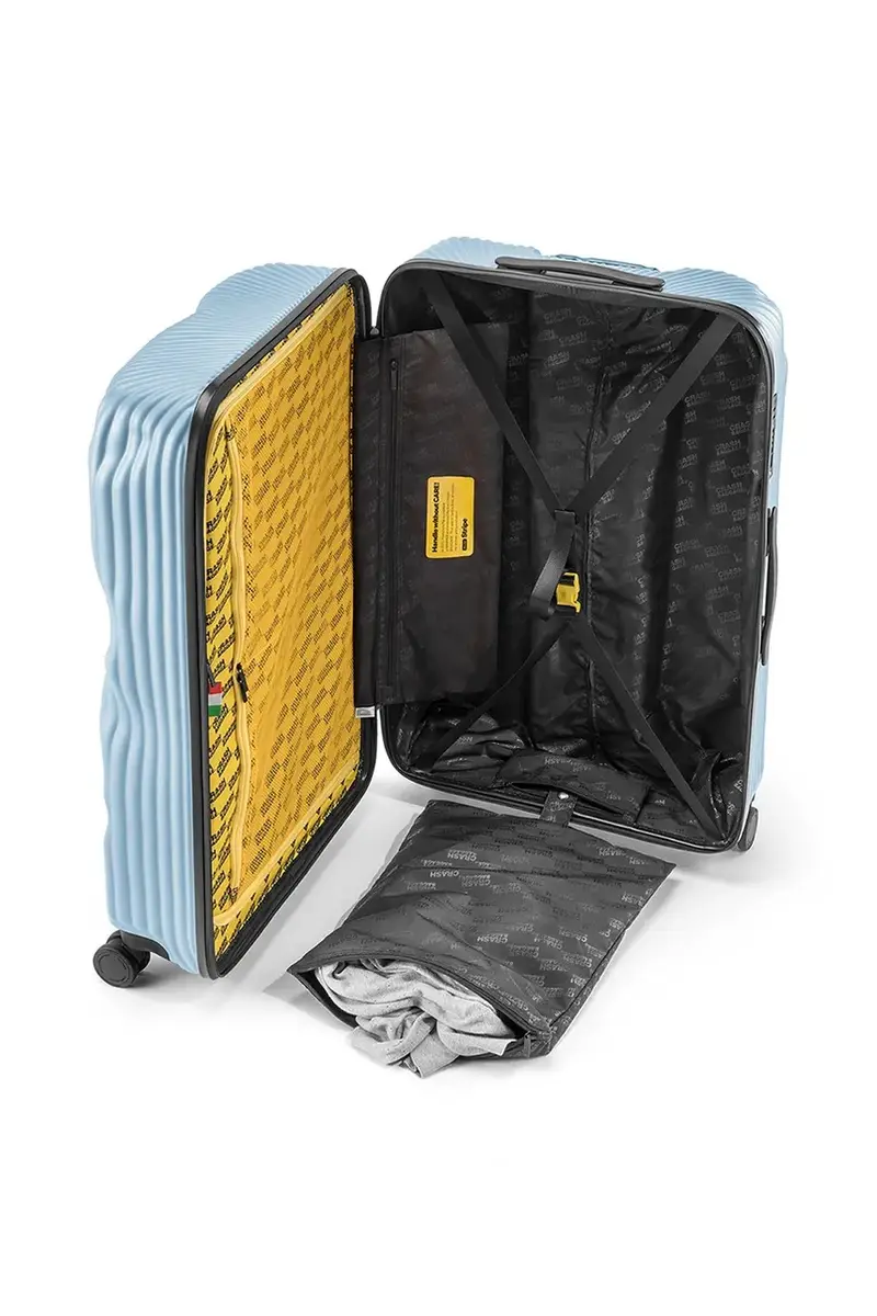 valigia STRIPE STRIPE Large cm colore giallo CB153 Blu miniatura 4