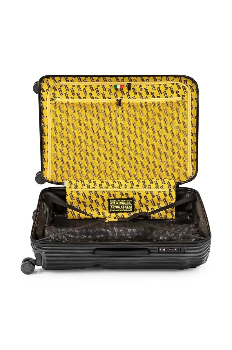 valigia STRIPE STRIPE Large cm Nero miniatura 4