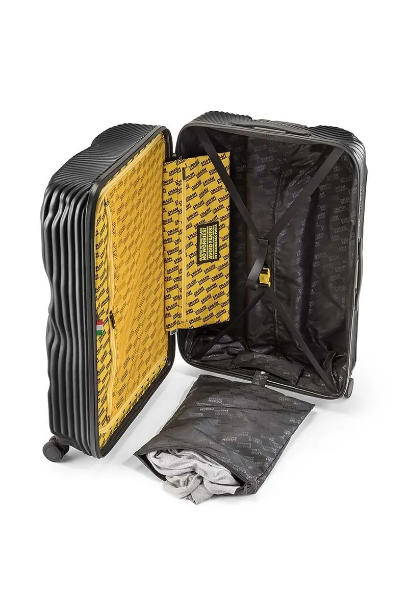 valigia STRIPE STRIPE Large cm Nero miniatura 5