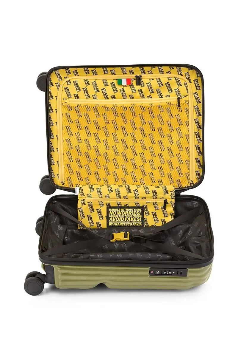 valigia STRIPE STRIPE Small cm colore nero CB151 Verde miniatura 4