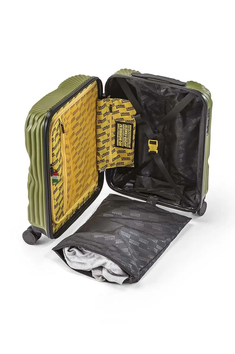 valigia STRIPE STRIPE Small cm colore nero CB151 Verde miniatura 5