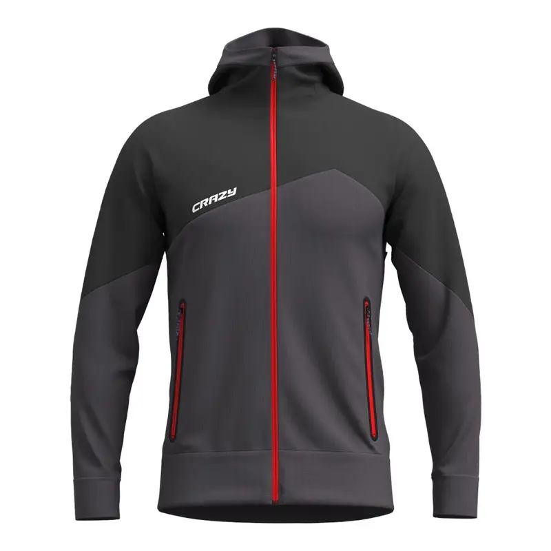 Felpa Trekking Gulliver Light Slate Grigio Nero Uomo L