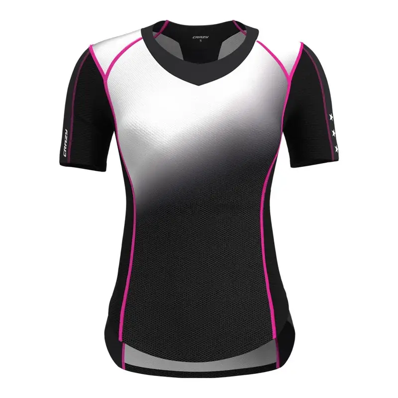 T-Shirt Trekking Oxygen Pop-Nero Donna M