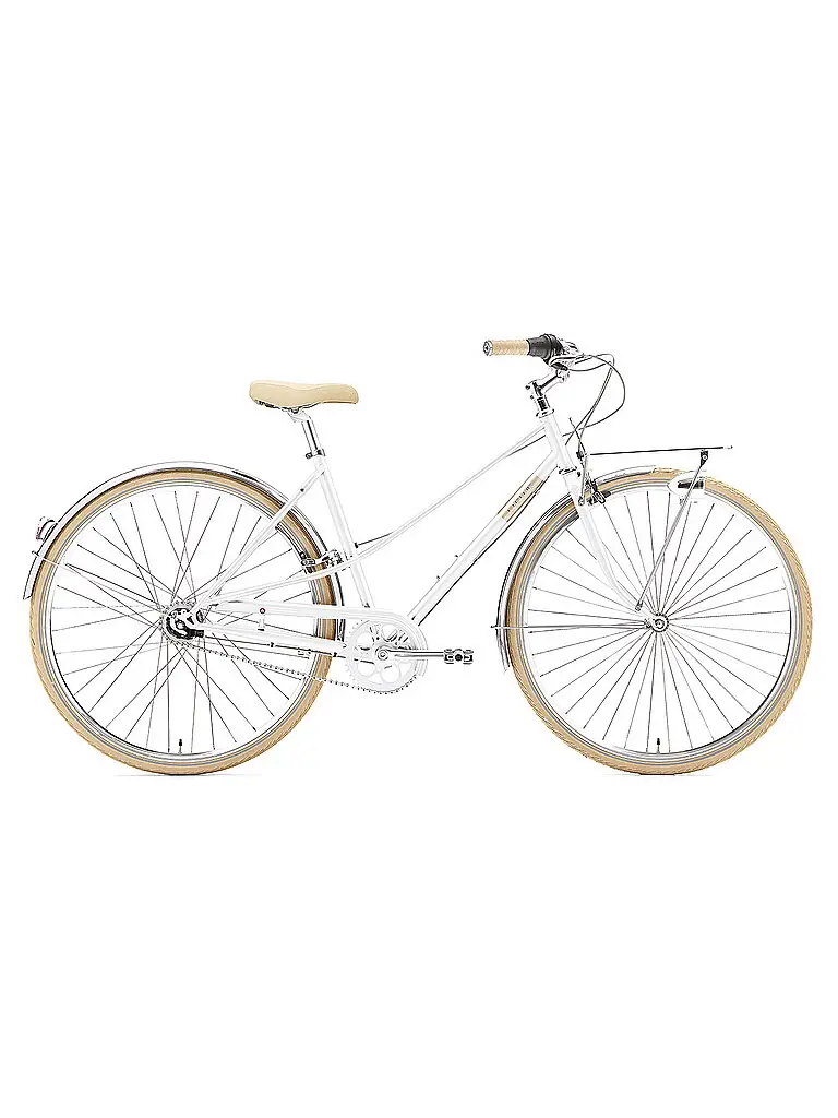 Bicicletta da città da donna Caferacer Lady Solo bianco | 44,5