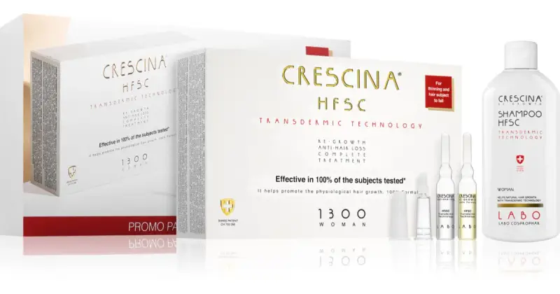 Transdermic 1300 Re-Growth and Anti-Hair Loss Trattamento per la crescita contro la perdita dei capelli da donna confezione conveniente