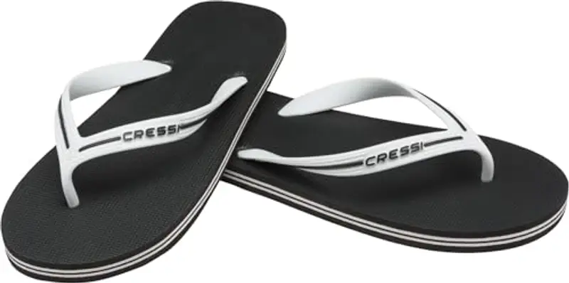 Cressi Bahamas Flip Flops Ciabatte Infradito per Spiaggia e Piscina, Adulto e Bambino, Nero, 35/36