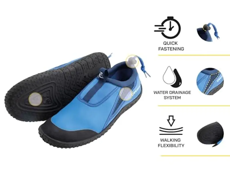 Cressi Coco Shoes - Scarpa Sportiva Ideata per Sport Acquatici, Shoes Blu/Blu Scuro 45, Adulti Unisex miniatura 2