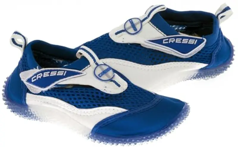 Cressi Coral Junior, Scarpette Adatte Per Mare Spiaggia E Sport Acquatici Vari Unisex Bambini, Bianco Blu, 26 EU miniatura 2