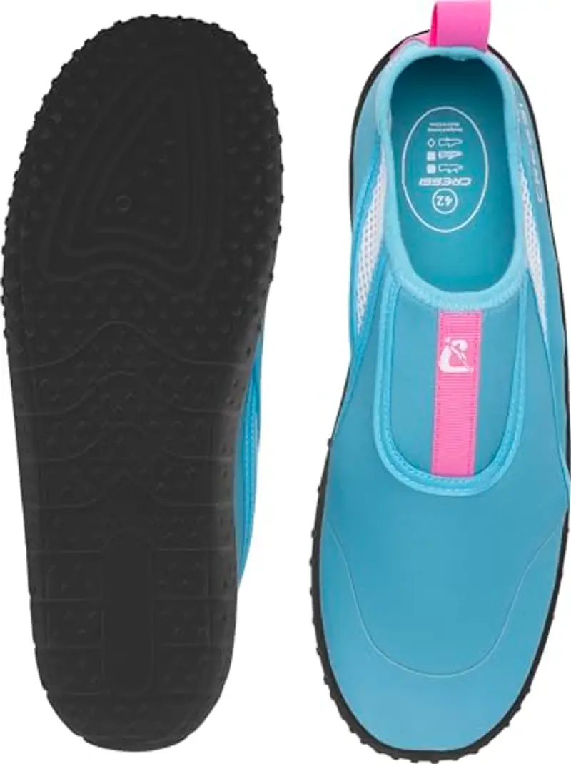 CRESSI Kiwi Shoes Azure/Pink 45 - Scarpa Unisex ideale per Sport Acquatici e Passeggiate in Ambienti Umidi, al Mare e in Spiaggia, Azzurro/Rosa, 45 miniatura 2