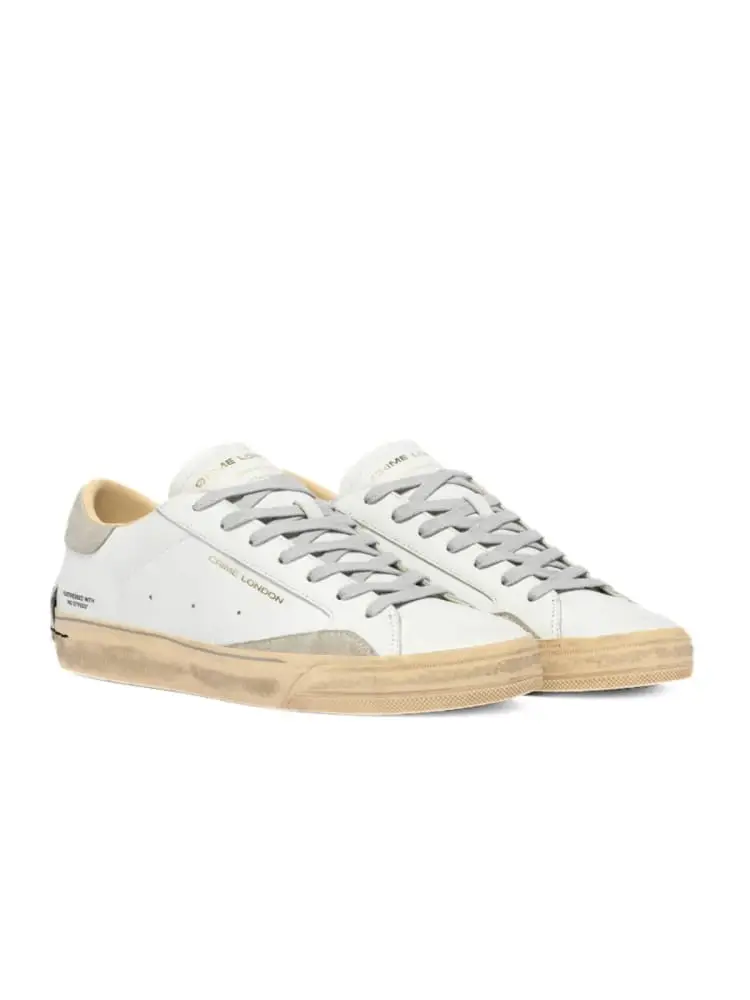 scarpe grigie uomo logo sul lato miniatura 3