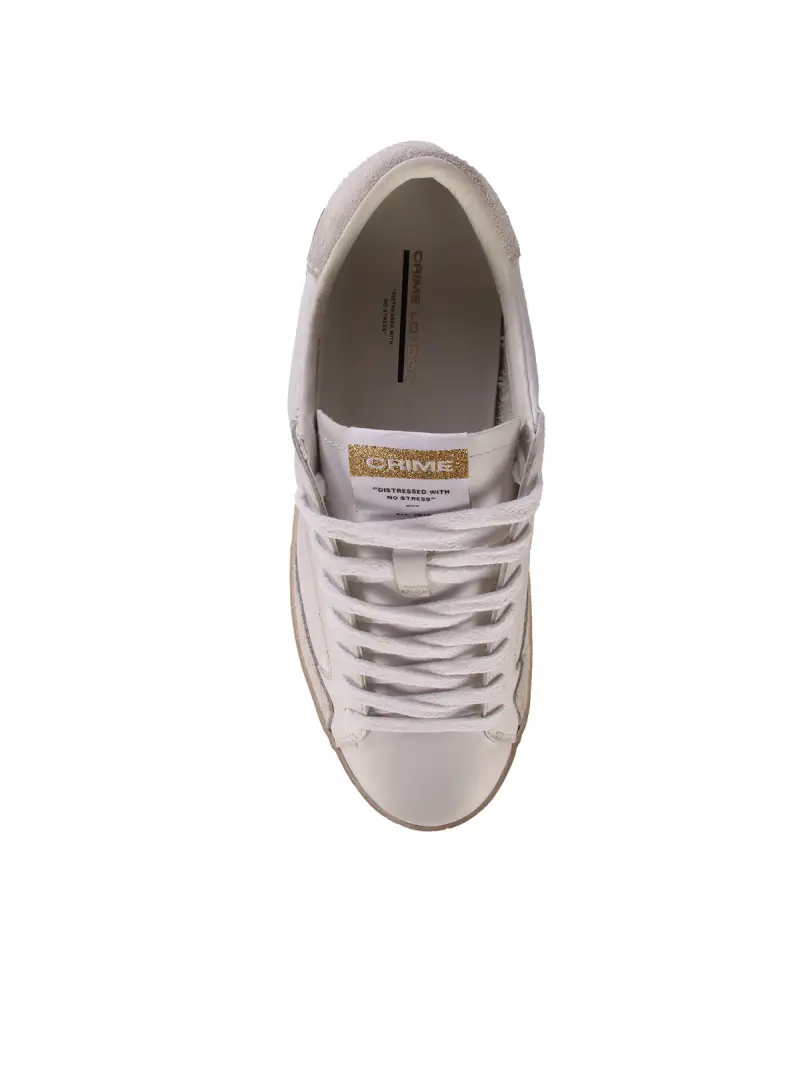sneakers crime london distressed uomo BIANCO miniatura 4