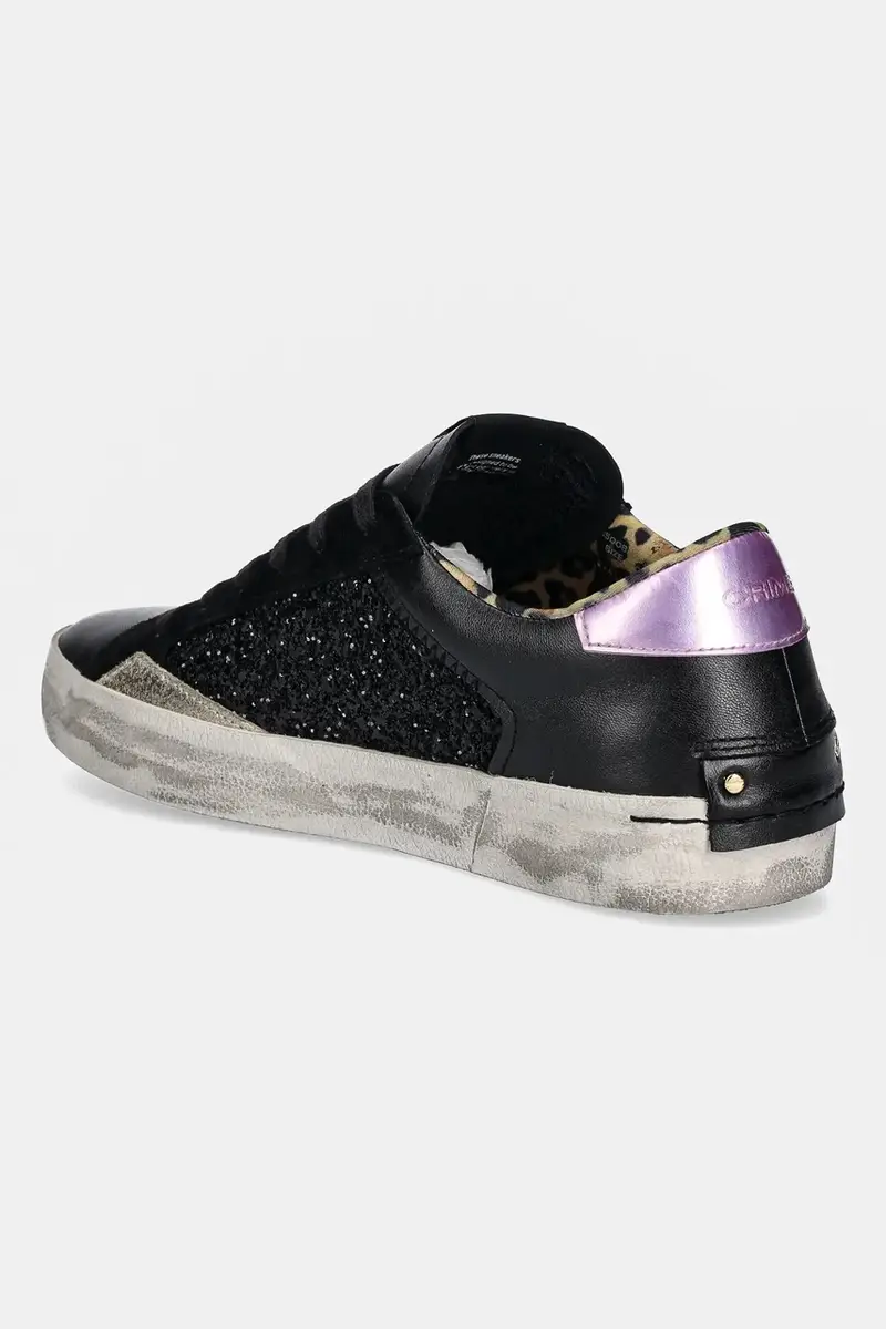 sneakers in pelle DISTRESSED donna colore nero 25008AA8 miniatura 3