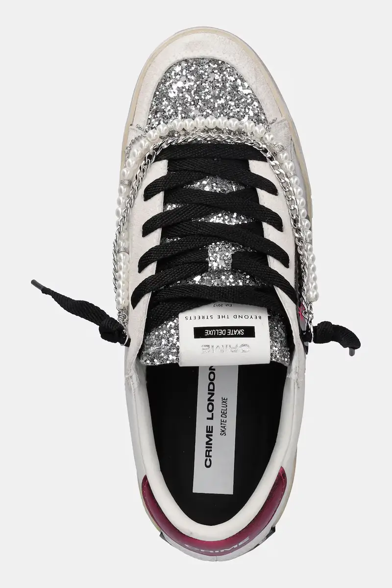 sneakers in pelle SK8 DELUXE Bianco miniatura 4