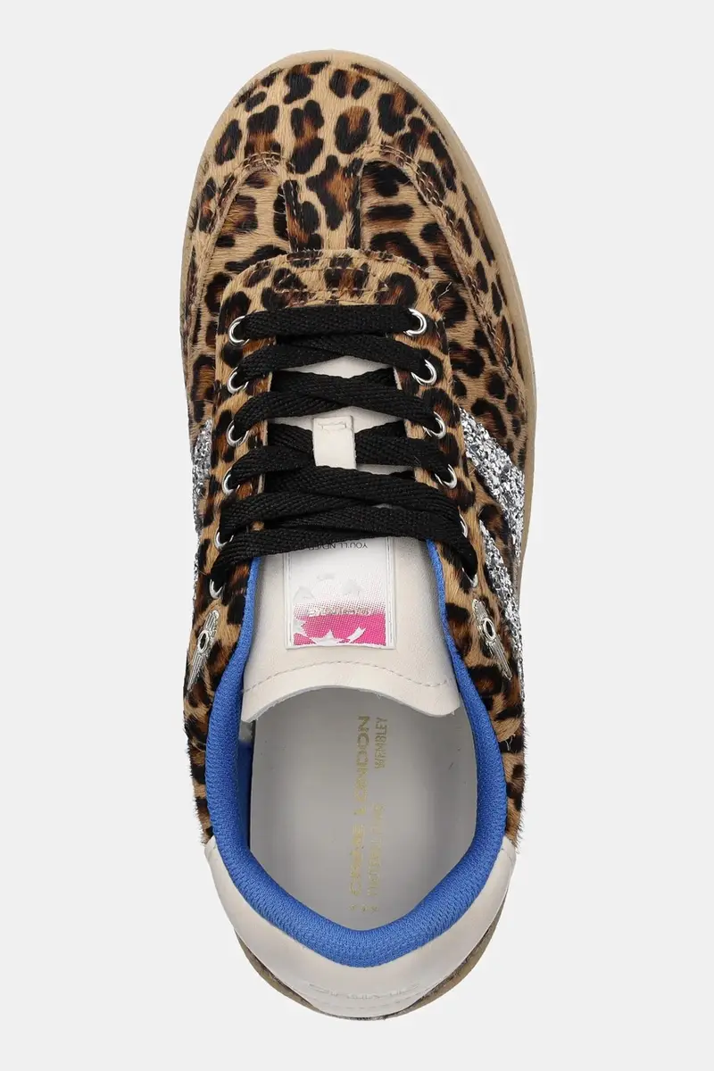 sneakers in pelle WEMBLEY donna colore marrone 25250AA8 miniatura 4