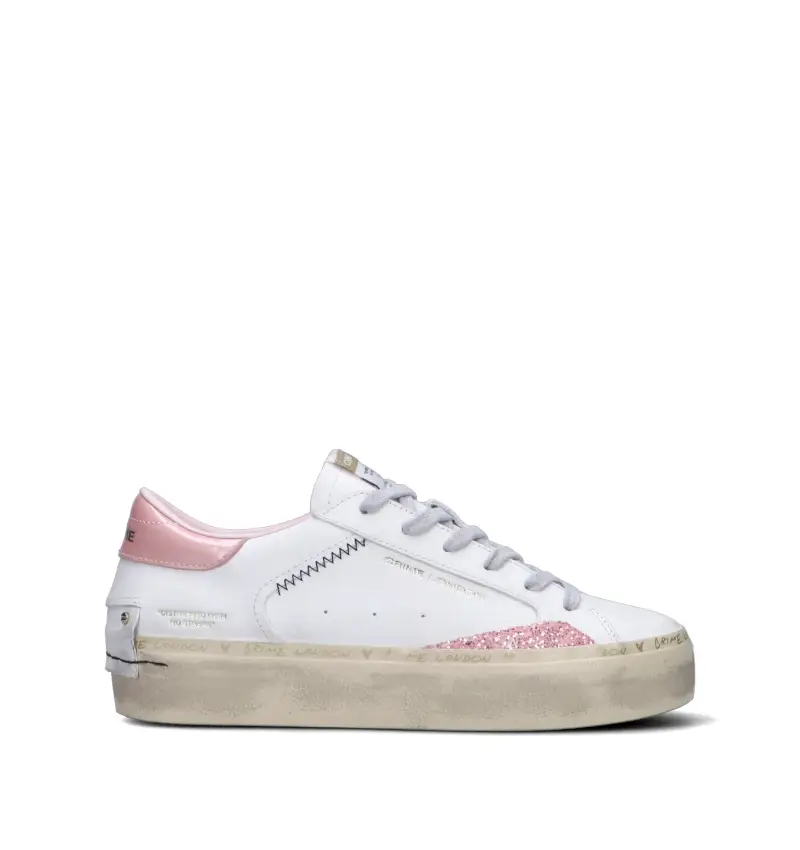 Sneaker donna bianca in pelle Vario