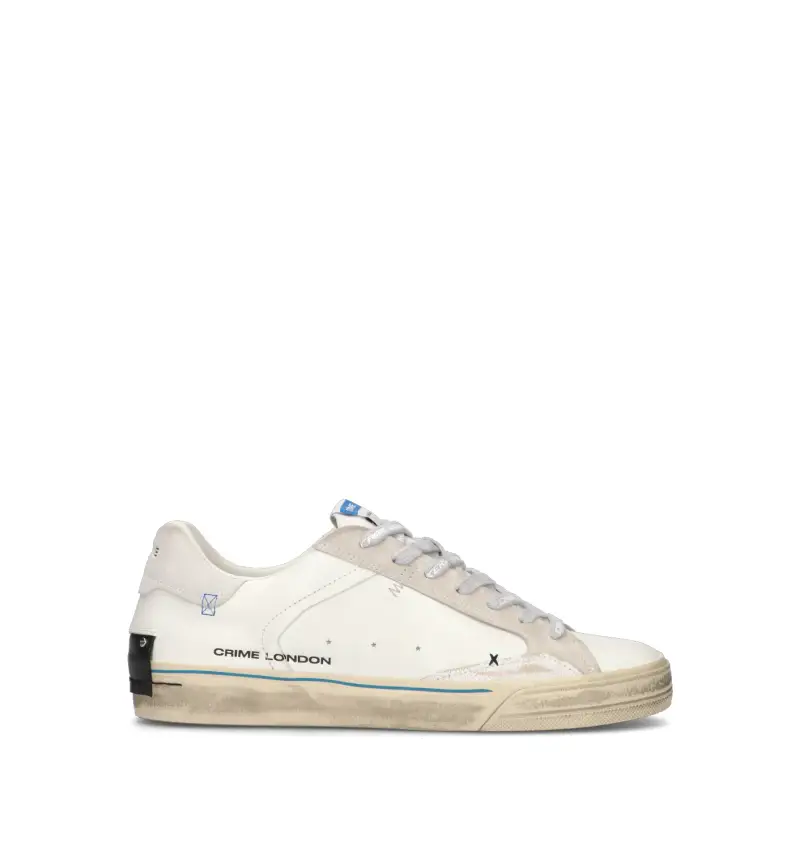 Sneaker uomo bianca in pelle Vario